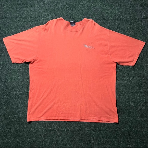 Busch Gardens Y2K Safari Giraffe Animals Nature Orange T Shirt Size XXL 26X30.5 - Picture 2 of 11